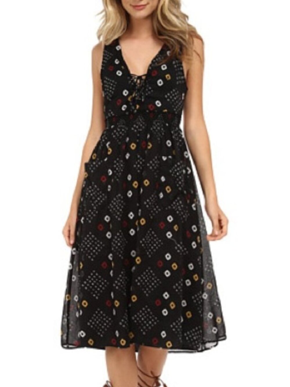 Free People Wildflower Cotton Batiste Dress